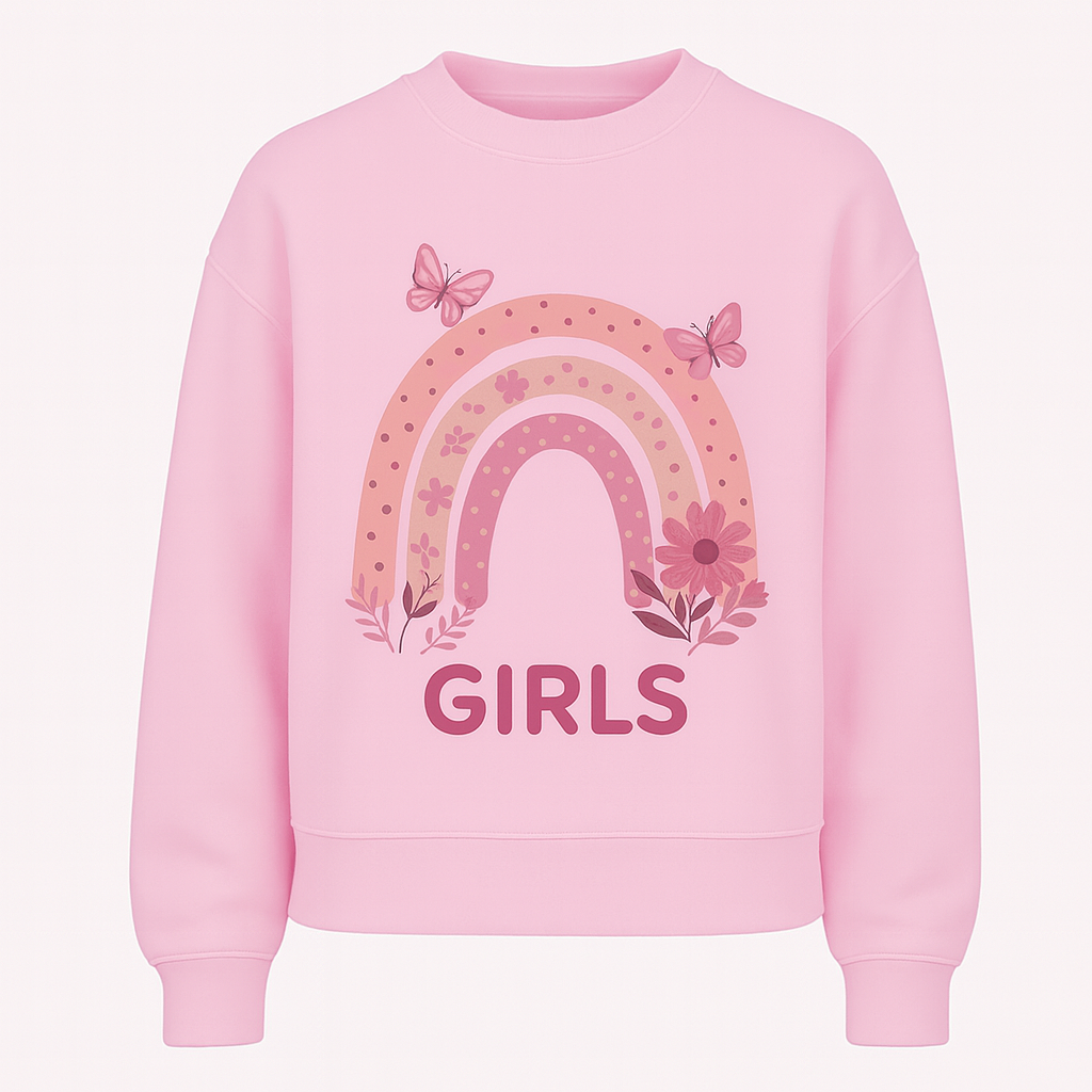 Sweatshirt für Kinder selbst gestalten – mit eigenem Namen & Wunschmotiv