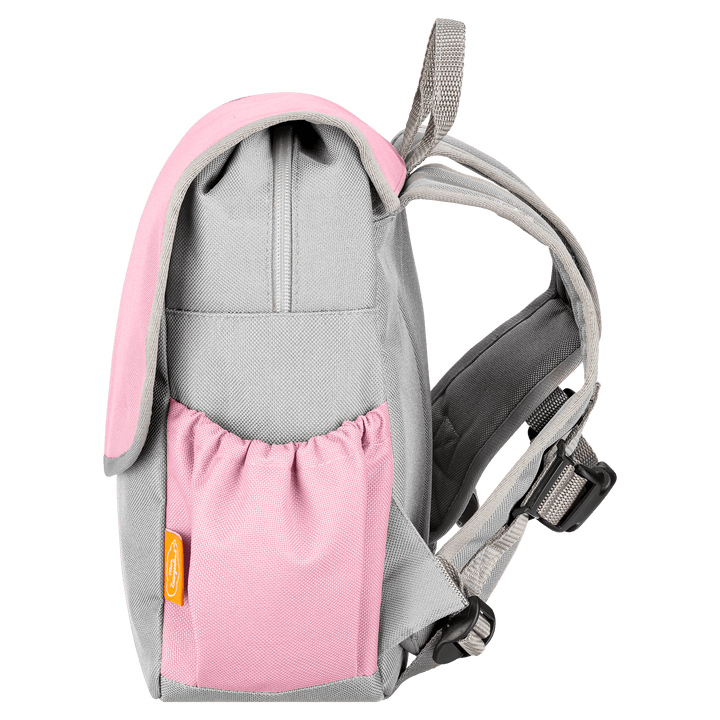 Happy Knirps Kindergarten Rucksackset Set 4-teilig mit Namen - Pferdekopf mit Rosen - Mein Zwergenland