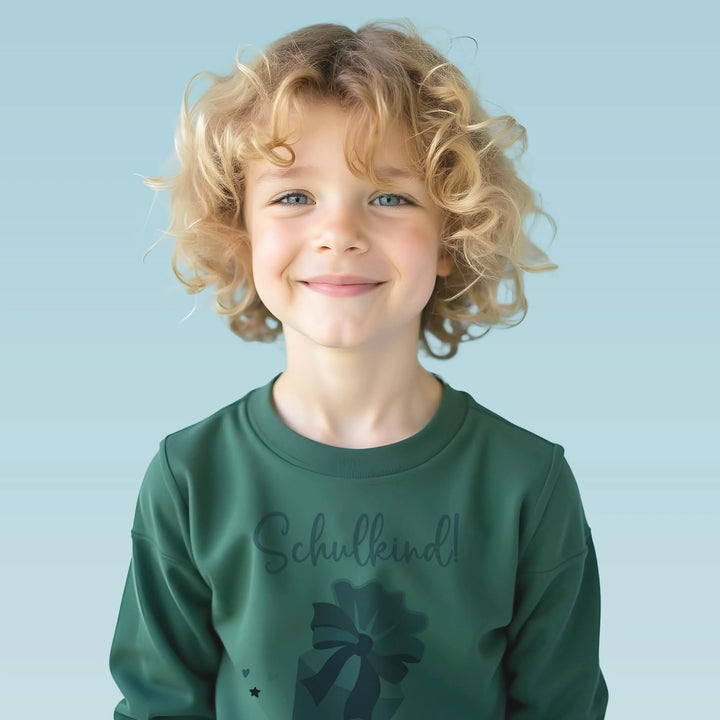 Sweatshirt mit Deinen Namen -  in green - Mein Zwergenland