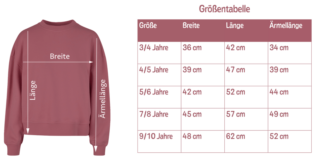 Sweatshirt mit Deinen Namen -  in mauve - Mein Zwergenland