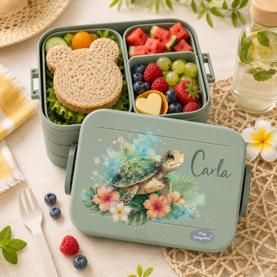 Bento Brotdose in Nordic Green zum selbergestalten