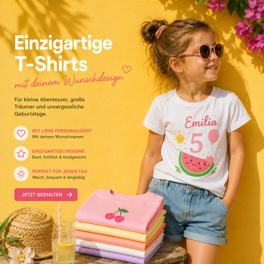 T-Shirt mit Namen personalisiert zum Schulanfang | Mein Zwergenland