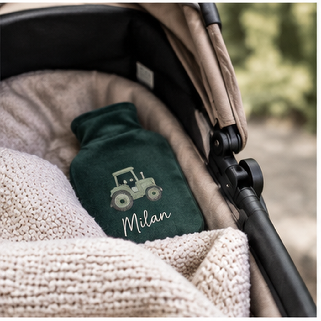 waermflasche gruen Kinderwagen