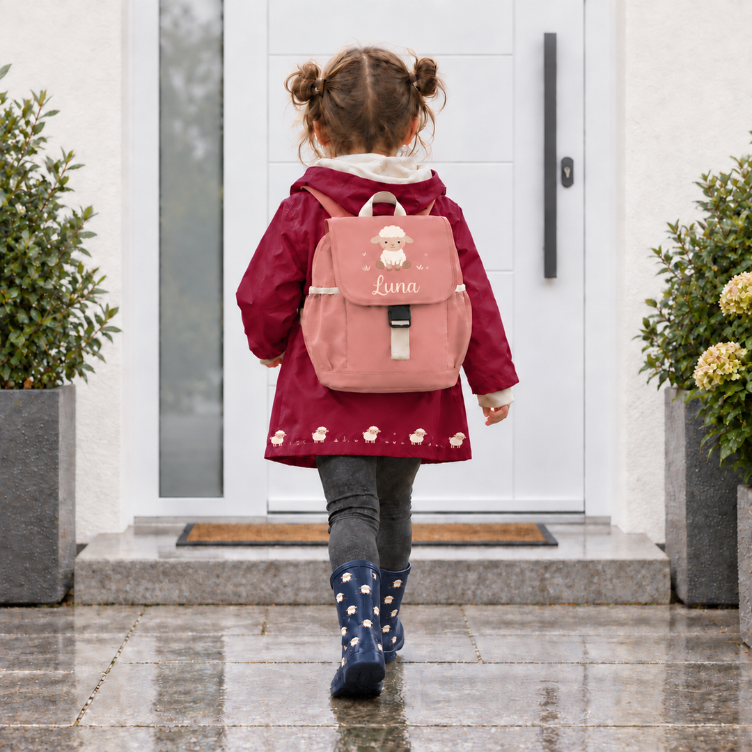 Kindergartenrucksack Set mit Namen | Happy Adventure 4 - teilig