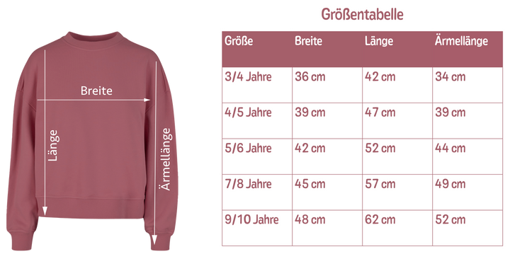 Sweatshirt  Mauve zum Schulanfang - zum selbst gestalten