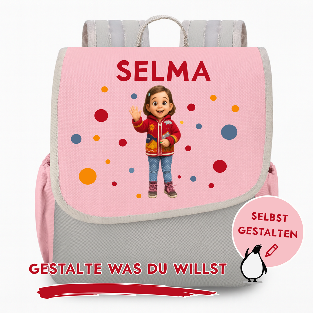 Kindergartenrucksack mit Namen – Happy Knirps personalisiert