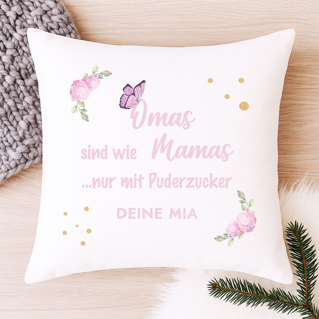 Personalisiertes Kissen mit Foto & Namen – 40x40 cm