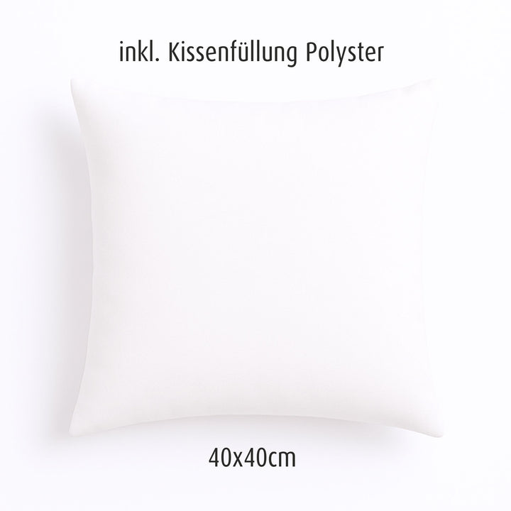 Personalisiertes Kissen mit Foto & Namen – 40x40 cm