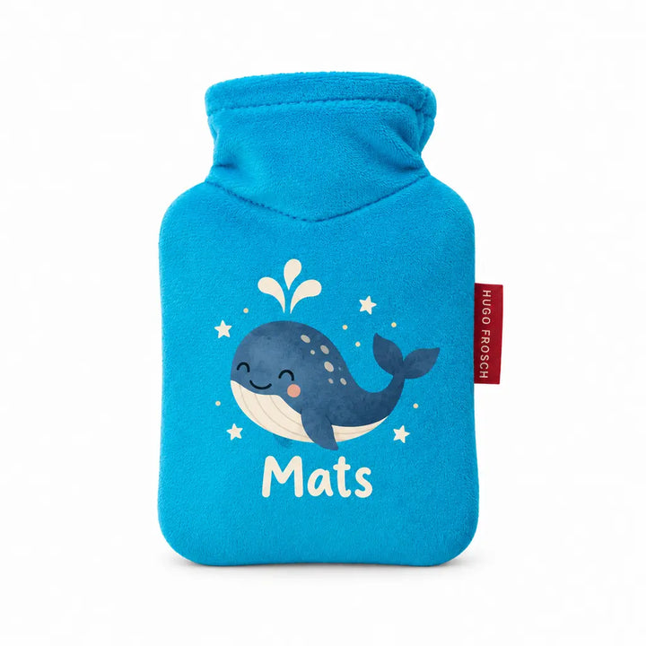 Personalisierte Kinderwärmflasche mit Namen – Mini-Wärmflasche 0,2 l