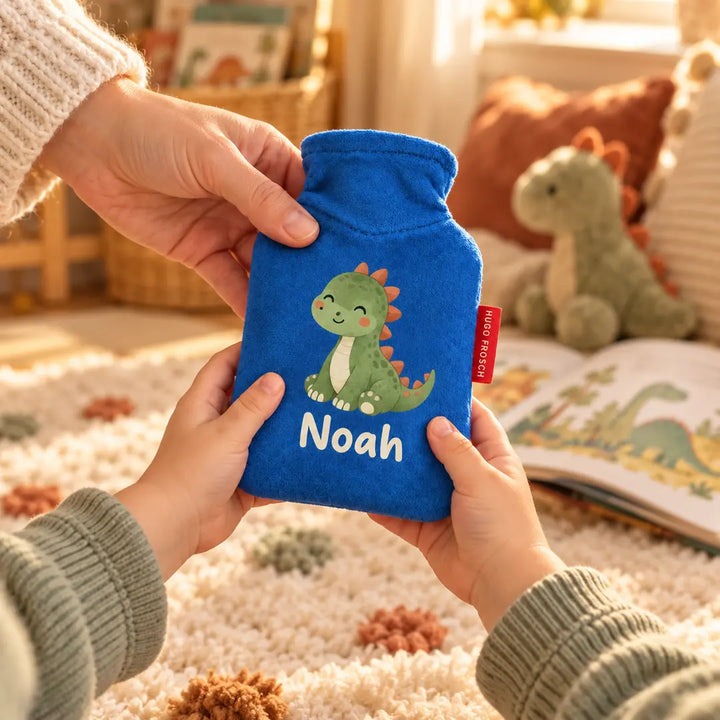 Personalisierte Kinderwärmflasche mit Namen – Mini-Wärmflasche 0,2 l