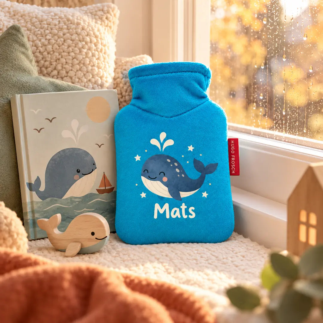 Personalisierte Kinderwärmflasche mit Namen – Mini-Wärmflasche 0,2 l