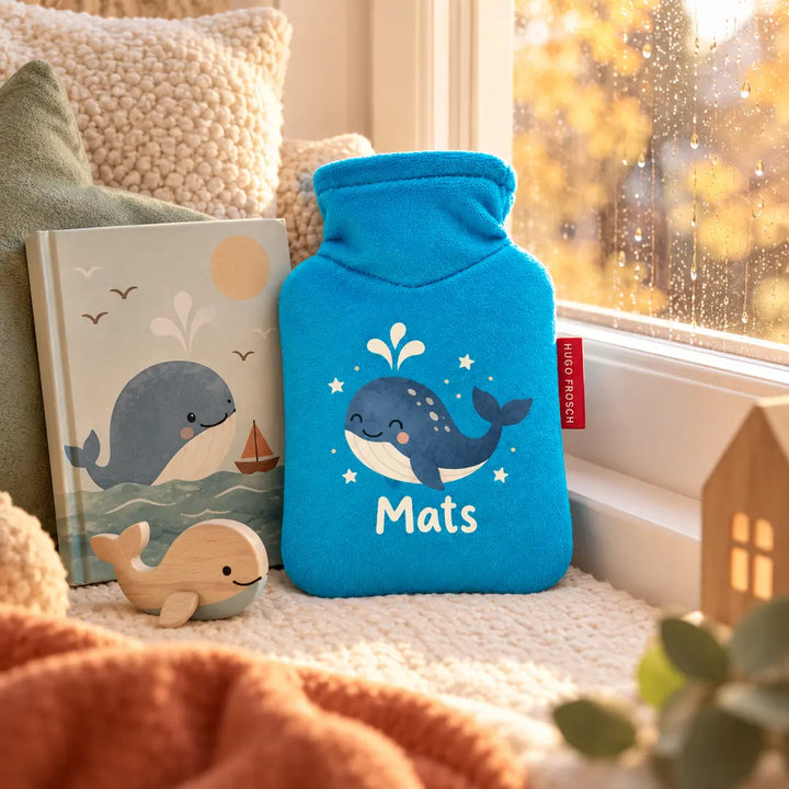 Personalisierte Kinderwärmflasche mit Namen – Mini-Wärmflasche 0,2 l