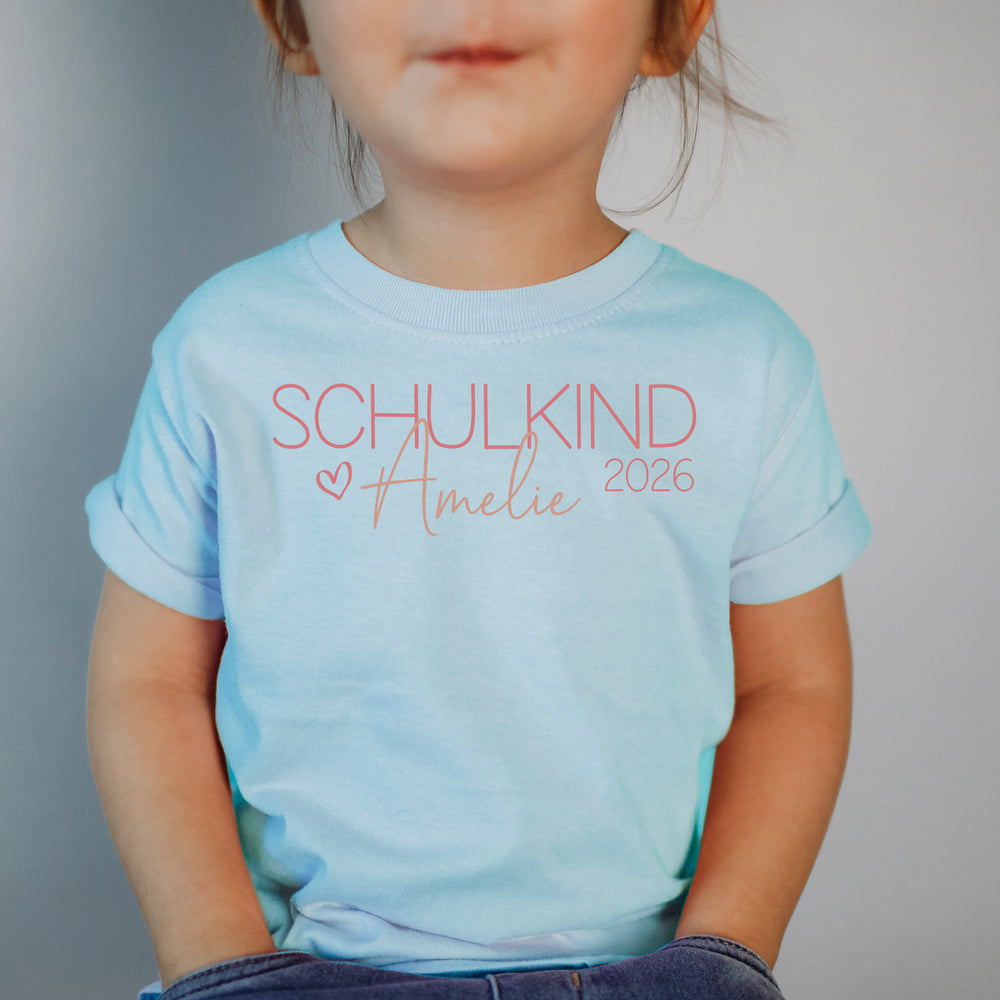 Kinder T-Shirt mit Deinen Namen -  in blau - Mein Zwergenland