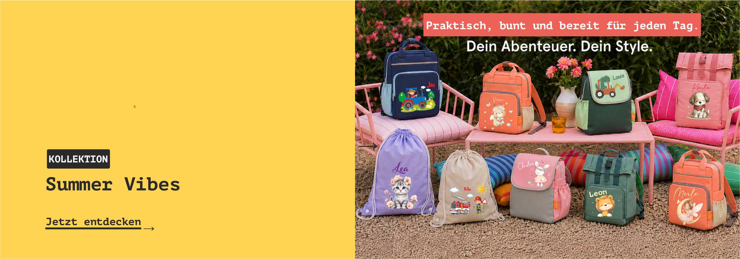 Kinderrucksack mit Namen