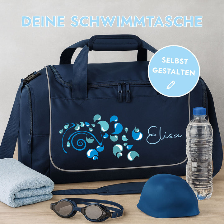 Kinder-Sporttasche mit Namen personalisiert 38L  - zum selbstgestalten