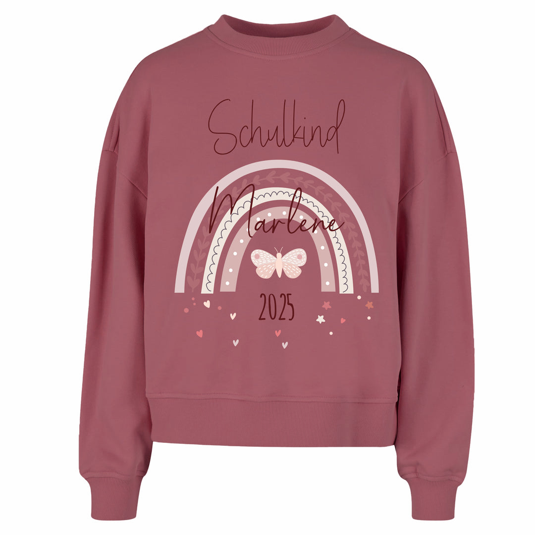 Sweatshirt mit Deinen Namen -  in mauve - Mein Zwergenland