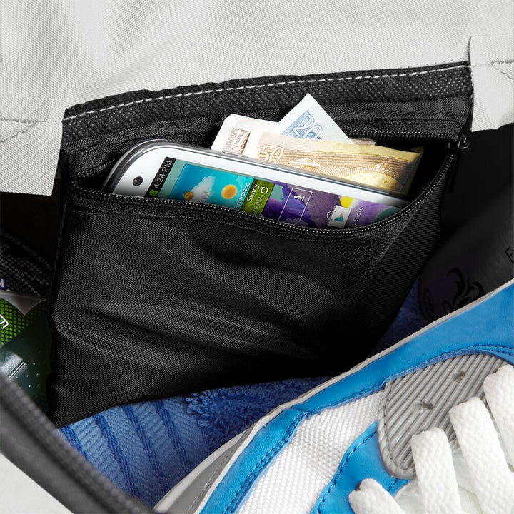 Sporttasche Kinder mit Namen 30-44 L - mit Schuh und Feuchtfach rot - Mein Zwergenland