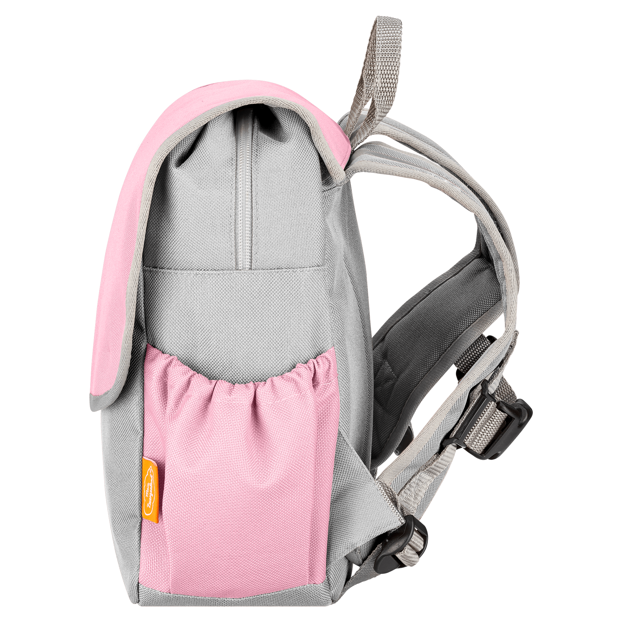Mnsruu Personalisierbarer Kinderrucksack | Einhorn Mit Regenbogen Design | 26x15x33 Cm | Mit Anti-Verlust-Gurt