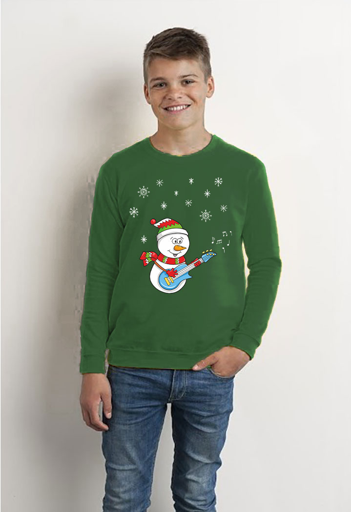 Sweatshirt Shirt Pullover Pulli Unisex Weihnachten Winter Schneemann