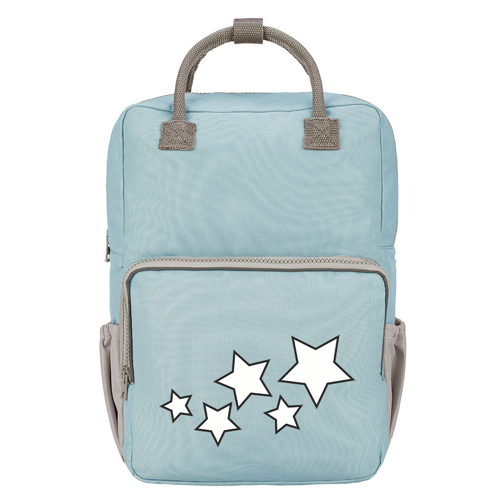 Kinderrucksack Happy Style Teen in Blau mit Sterne